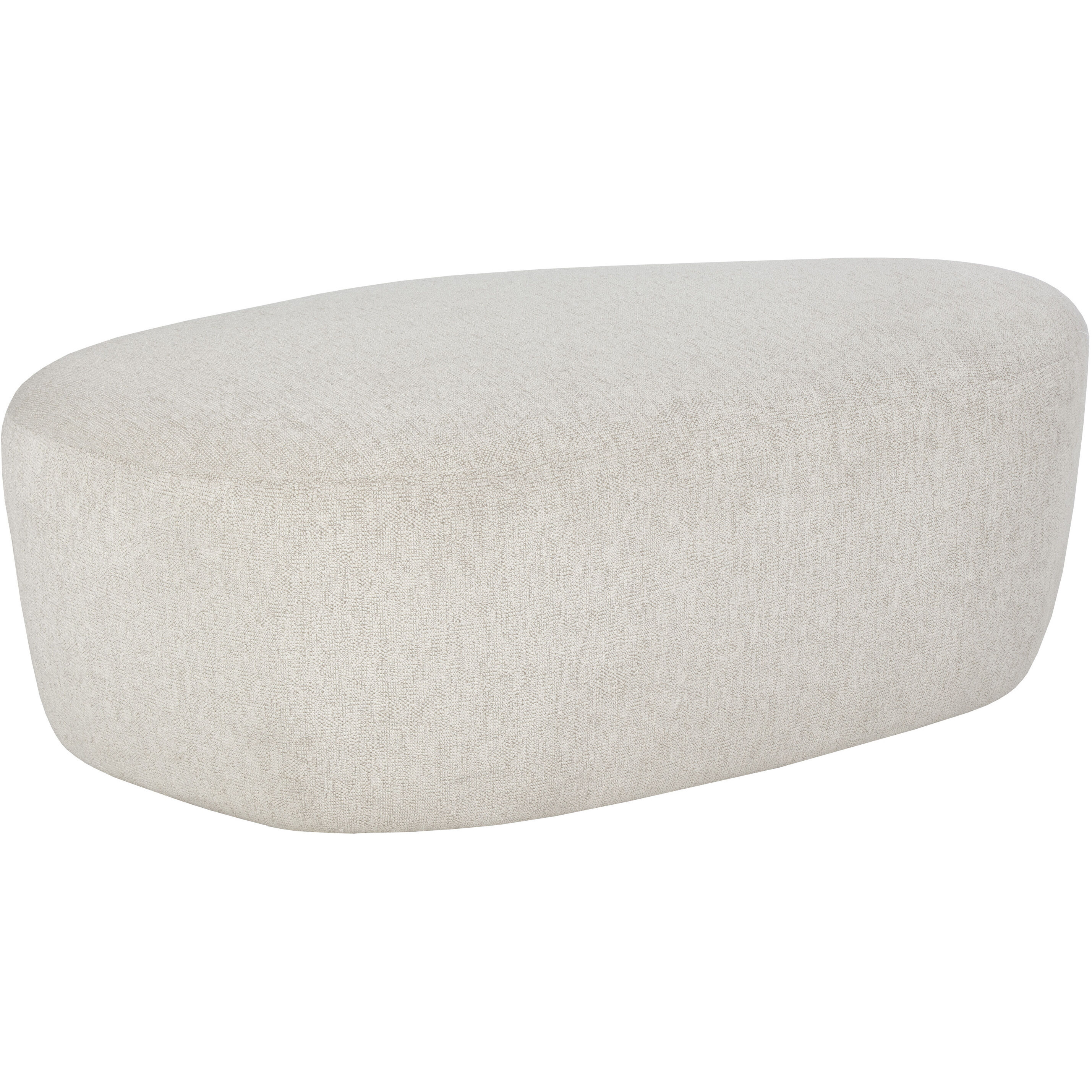 Soraya 17 inch Dove Cream Ottoman